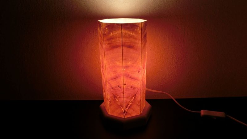 Zirben - Romantik - Lampe Nr. 1309,  achteckig