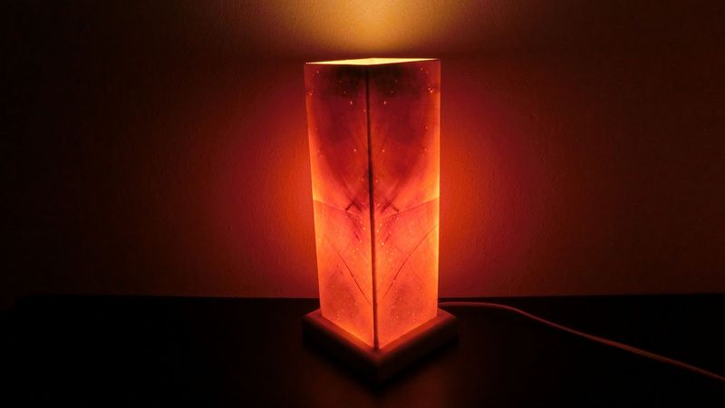 Zirben - Romantik - Lampe Nr. 1330,  rechteckig