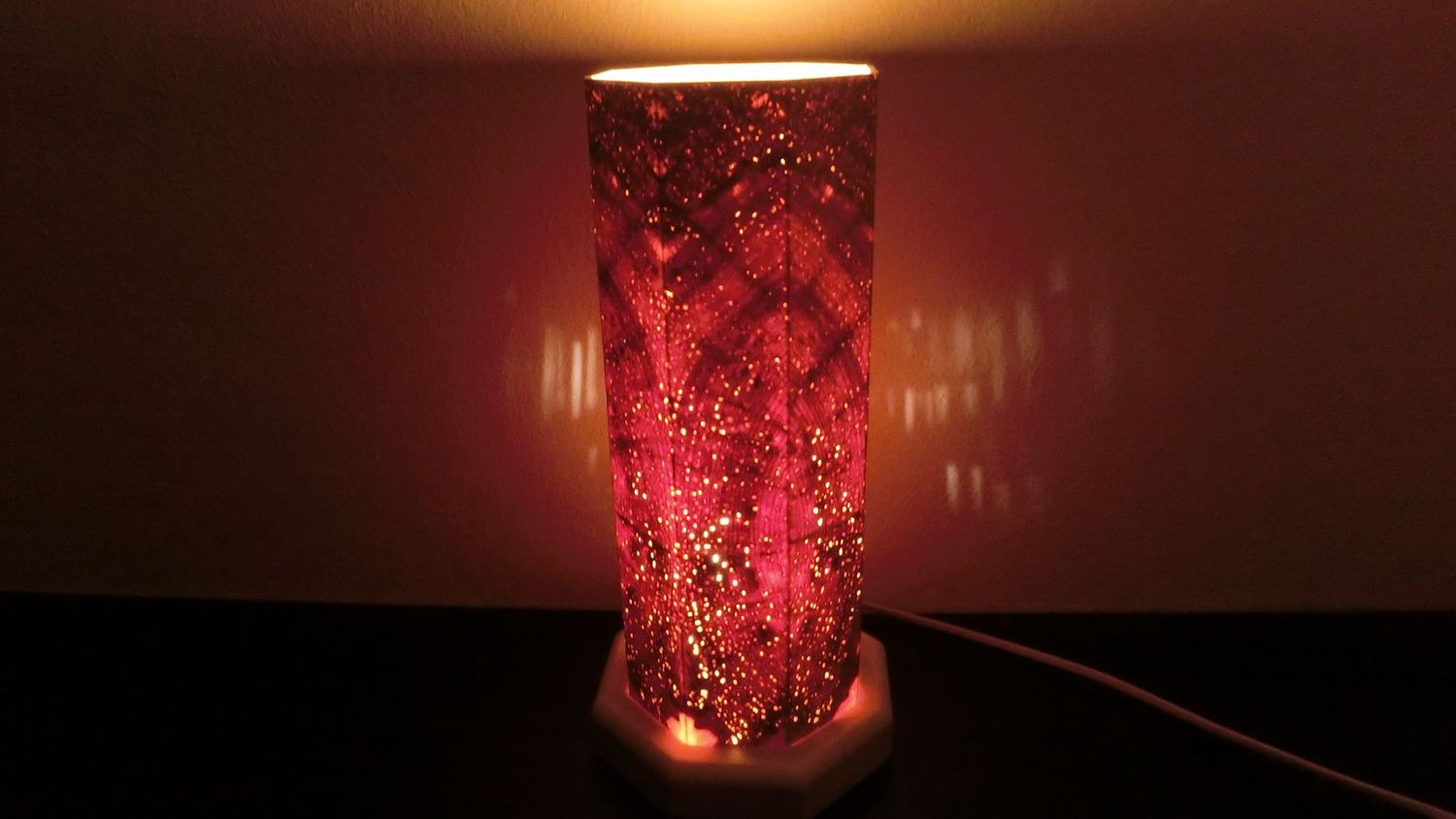 Zirben - Altholz - Romantik - Lampe Nr. 1339, 8-eckig