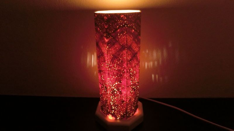 Zirben - Altholz - Romantik - Lampe Nr. 1339, 8-eckig