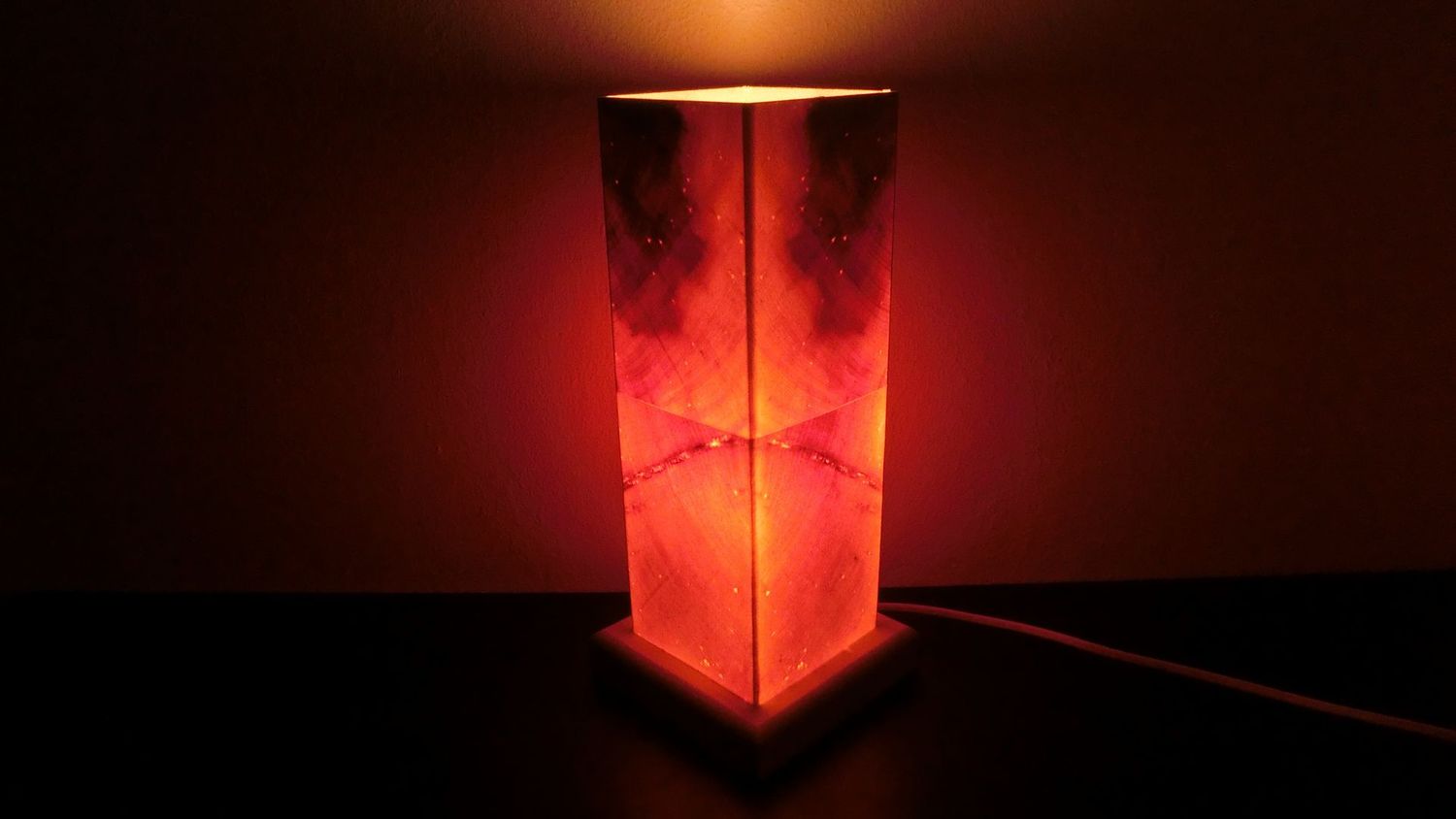 Zirben - Romantik - Lampe Nr. 1331 rechteckig