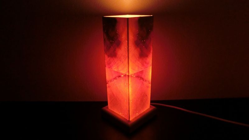 Zirben - Romantik - Lampe Nr. 1331 rechteckig
