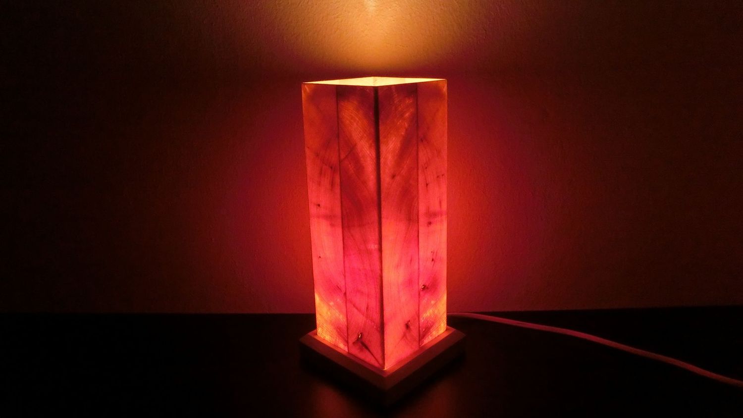 Zirben - Romantik - Lampe Nr. 743  rechteckig