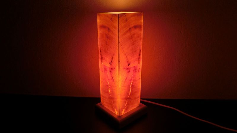 Zirben - Romantik - Lampe Nr. 1356,     rechteckig