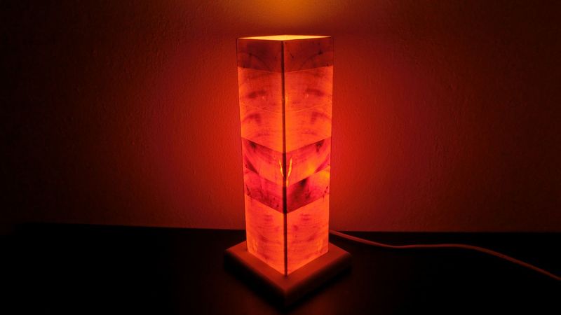 Zirben - Romantik Lampe Nr. 1364 rechteckig