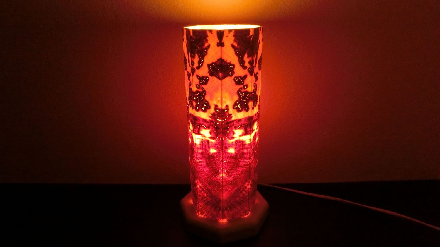 Zirben -  Altholz - Romantik - Lampe Nr. 1394,  achteckig