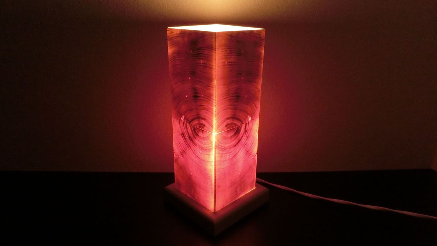 Zirben - Romantik - Lampe Nr. 995  rechteckig