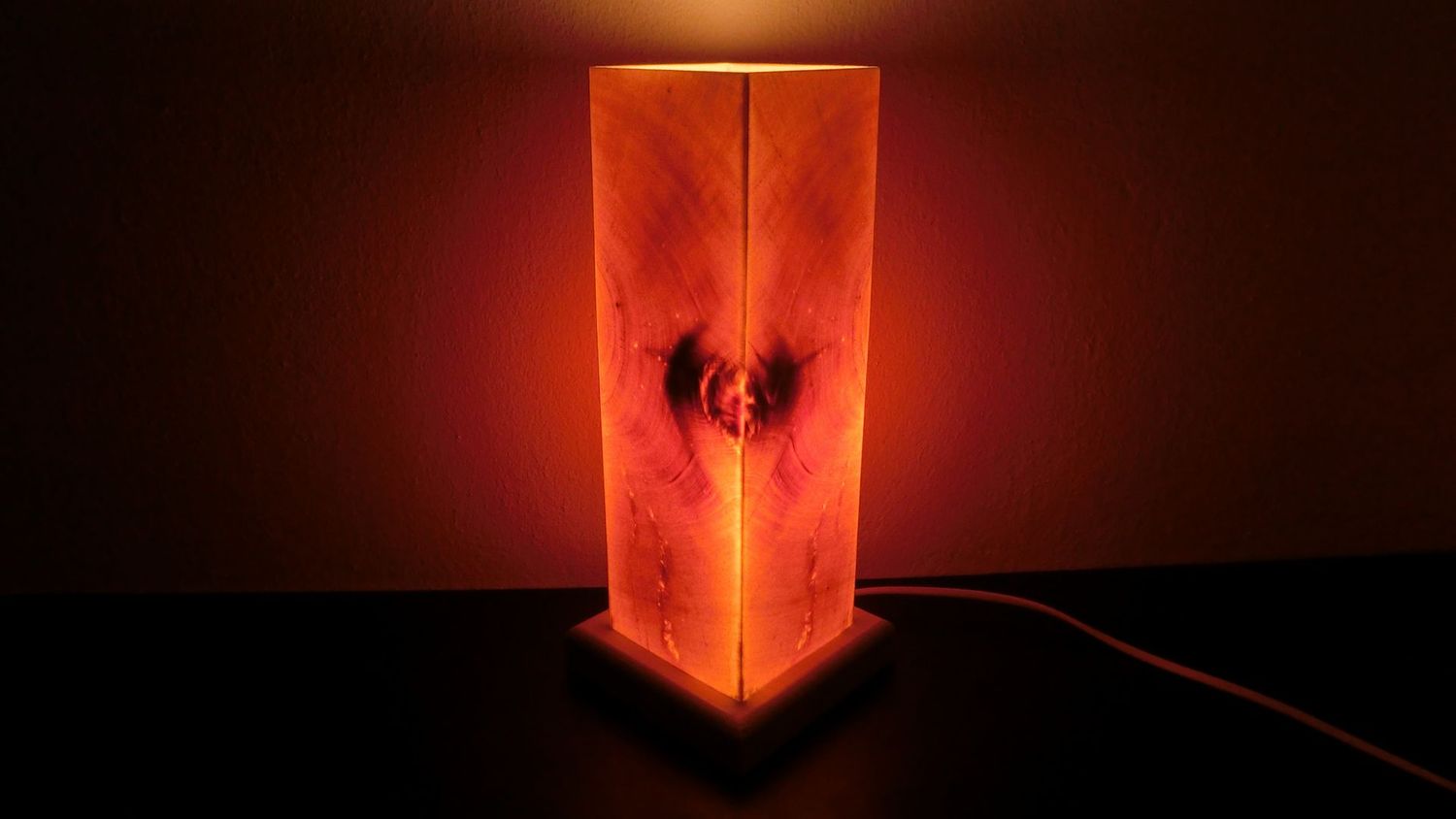 Zirben - Romantik - Lampe  Nr. 1403, rechteckig