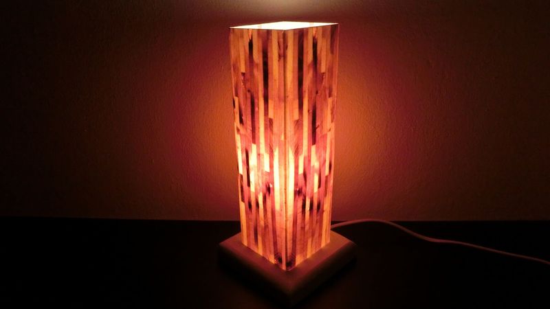 Zirben - Romantik - Lampe Nr. 1432,   rechteckig