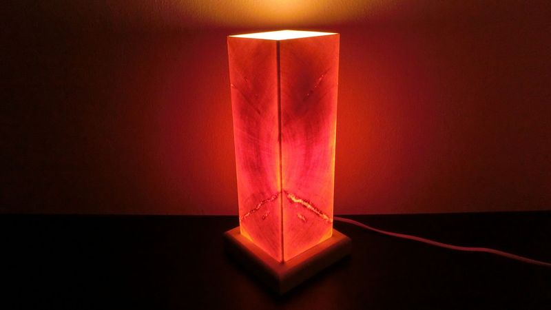 Zirben - Romantik -  Lampe Nr. 1400,  rechteckig,