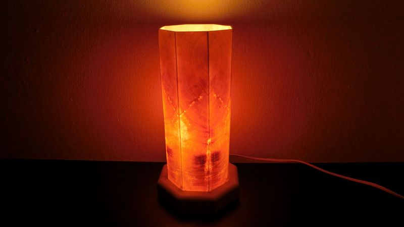 Zirben - Romantik - Lampe Nr. 1433,  achteckig