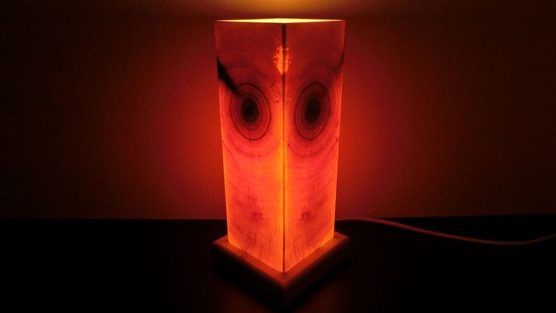 Zirben - Romantik - Lampe Nr. 1488, rechteckig