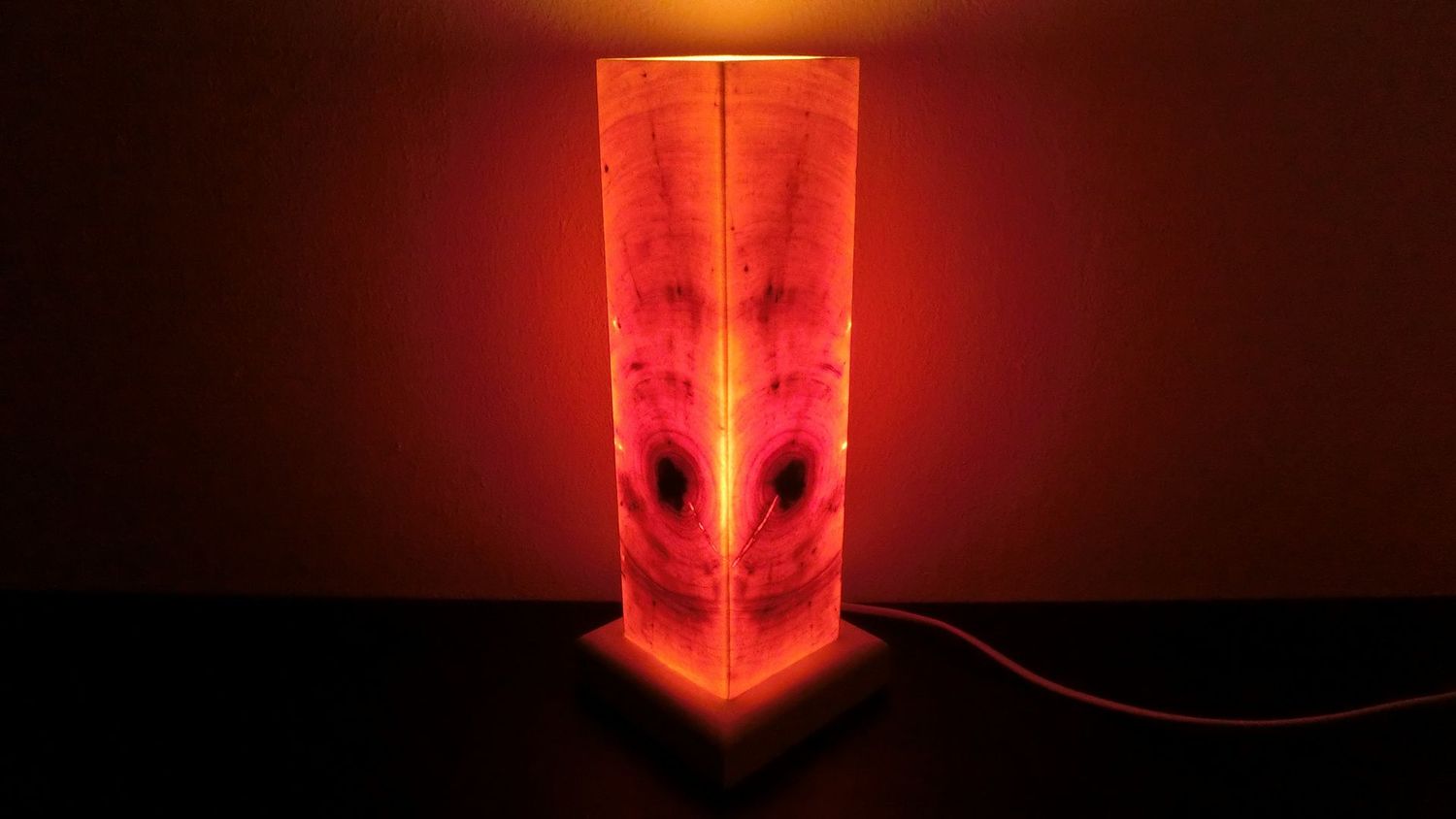 Zirben - Romantik - Lampe Nr. 1456    rechteckig