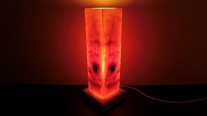 Zirben - Romantik - Lampe Nr. 1456    rechteckig