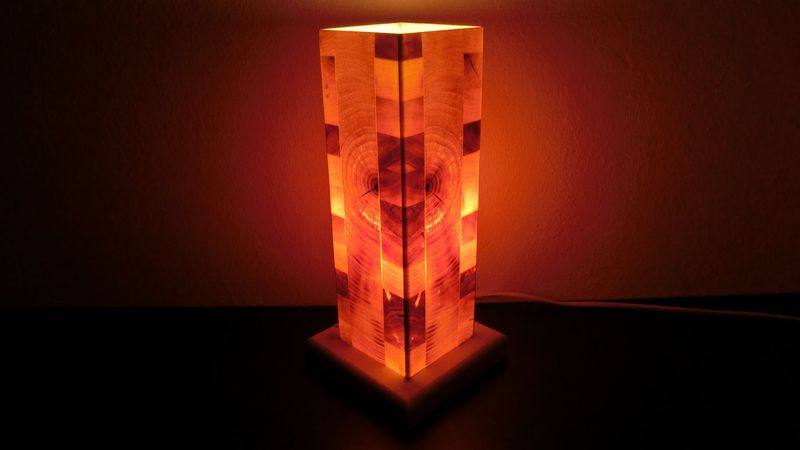 Zirben - Romantik -  Lampe Nr. 1468 rechteckig