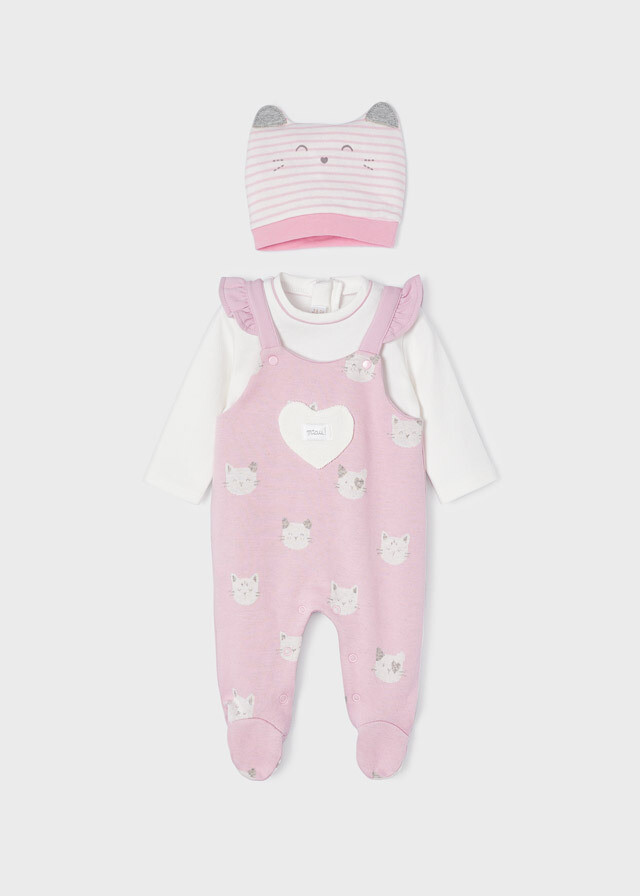 Mayoral Baby Girls Babygrow and Hat (2604)