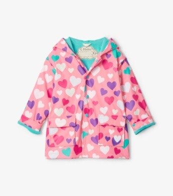 Hatley Mini Girls Love Heart Raincoat