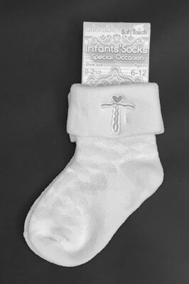 Soft Touch Christening Socks {s11)