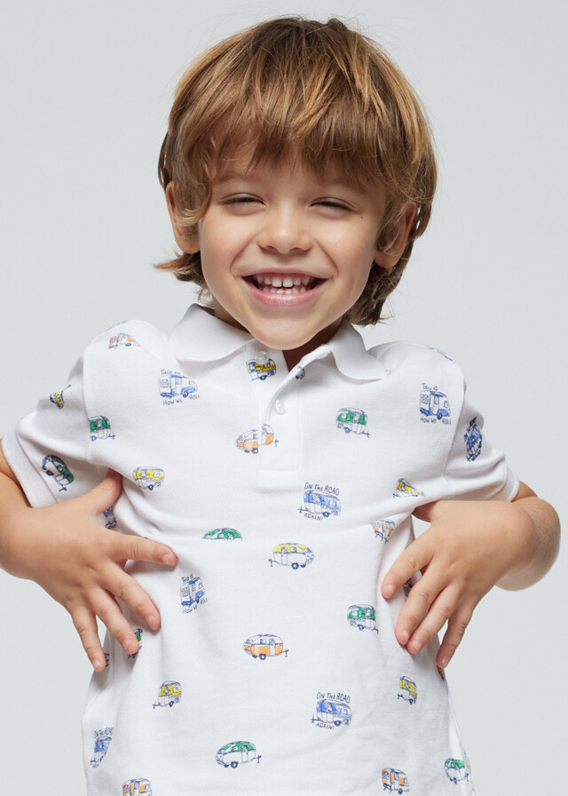 Mayoral Boys Polo T-Shirt (3107), Size: 3 years, Colour: White