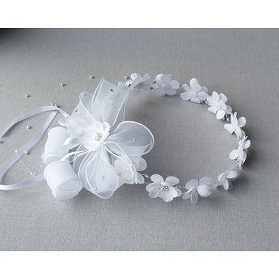 Viktoria Large Flower Crown with Bow