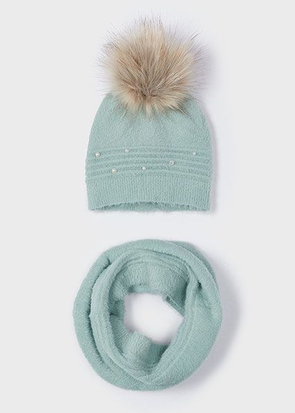 Mayoral Girls Hat And Snood Set (10825)