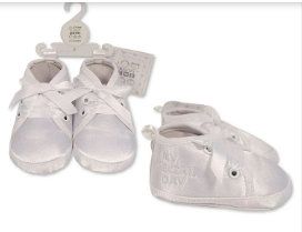 Boys Christening Booties (bss-819)
