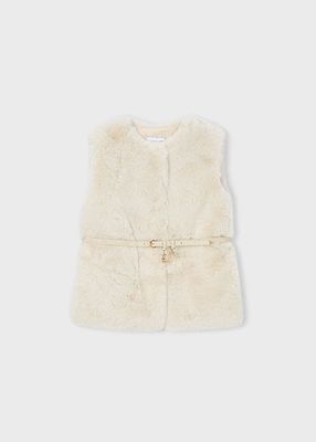 Mayoral Girls Fur Gilet (4315)