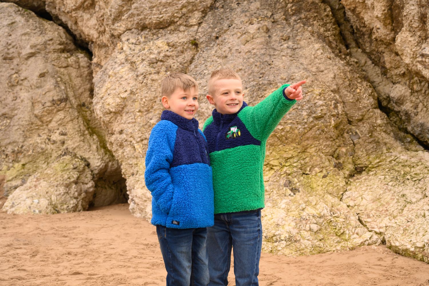 Little Lighthouse Caden Tractor Fleece