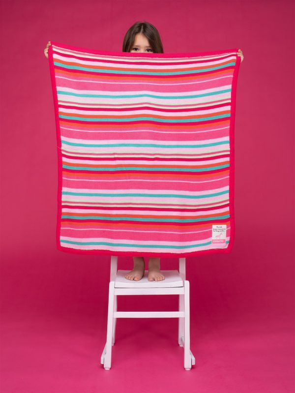 Cosatto Baby Girls Stripe Blanket