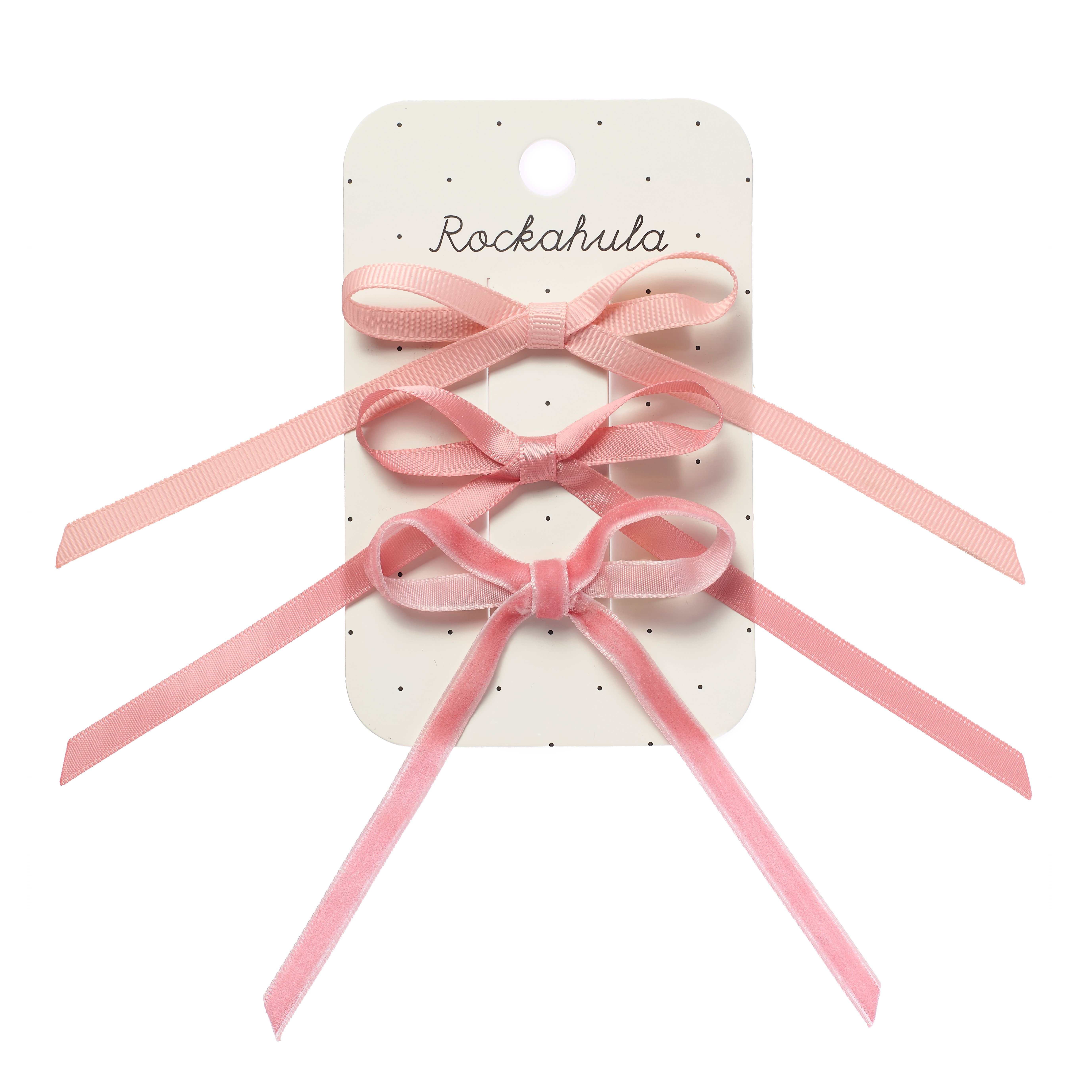 rockahula kids Rockahula Very Cutesy Long Bow Clips (H2461P)