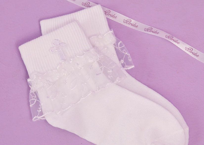 Peridot Georgina Communion Socks