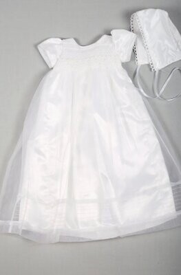 Beau Kid Christening Gown &amp; Bonnet (8202)