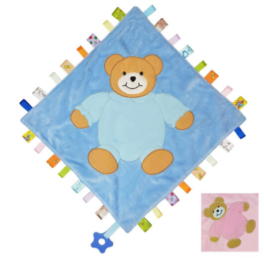 Large Baby Taggie with Teething Ring