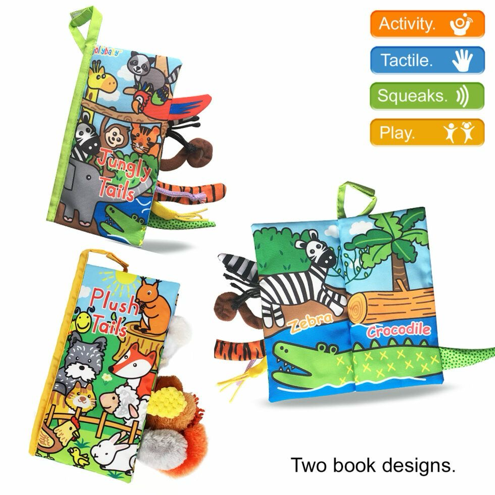  Crinkle Book Toys with Tails (BB278)