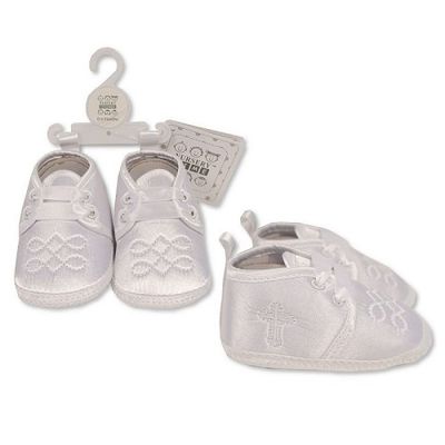 Boys Christening Booties (bss-820)