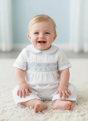 Beau Kids Christening Romper (J-1541)