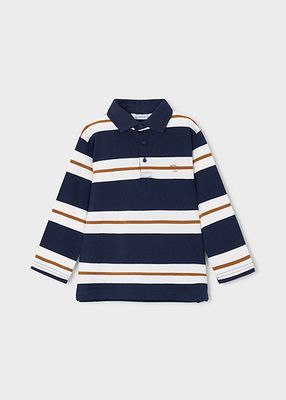 Mayoral Boys Striped Long Sleeve Polo (4141)