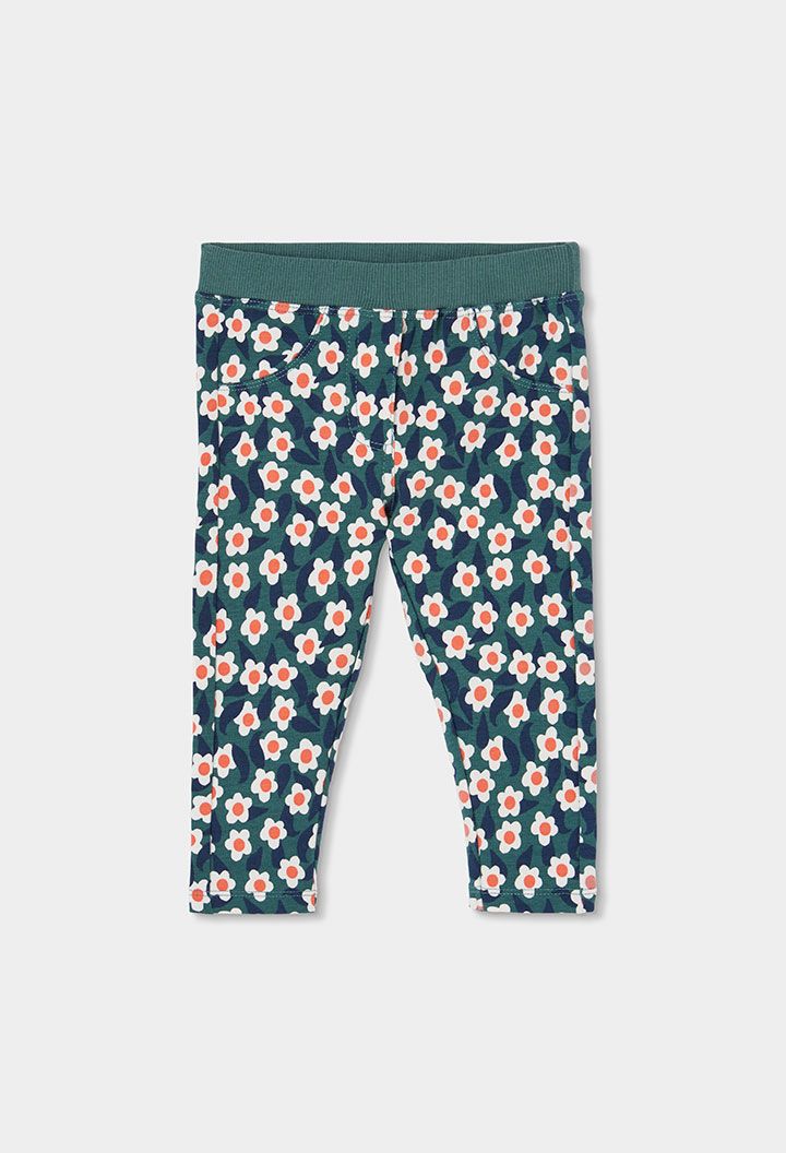 Boboli Girls Fleece Print Leggings (334033)
