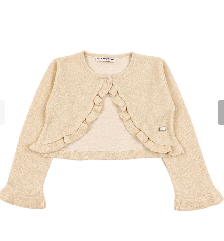 ebita Ebita Gold Sparkle Bolero