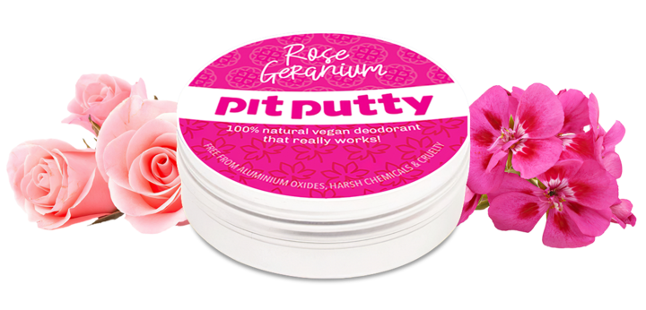 Pit Putty Mini Deodorant Tins, Scent: Rose Geranium