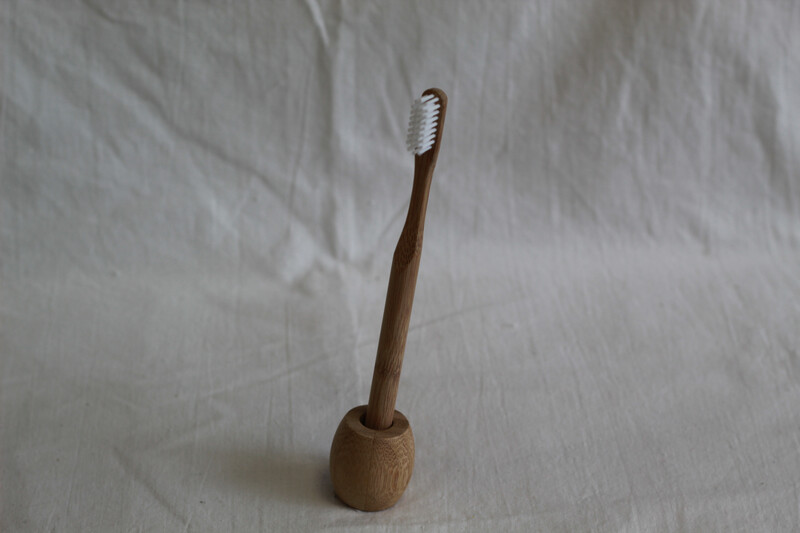 Natural Bamboo Toothbrush Holder
