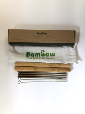 Bambaw Metal Straw Set