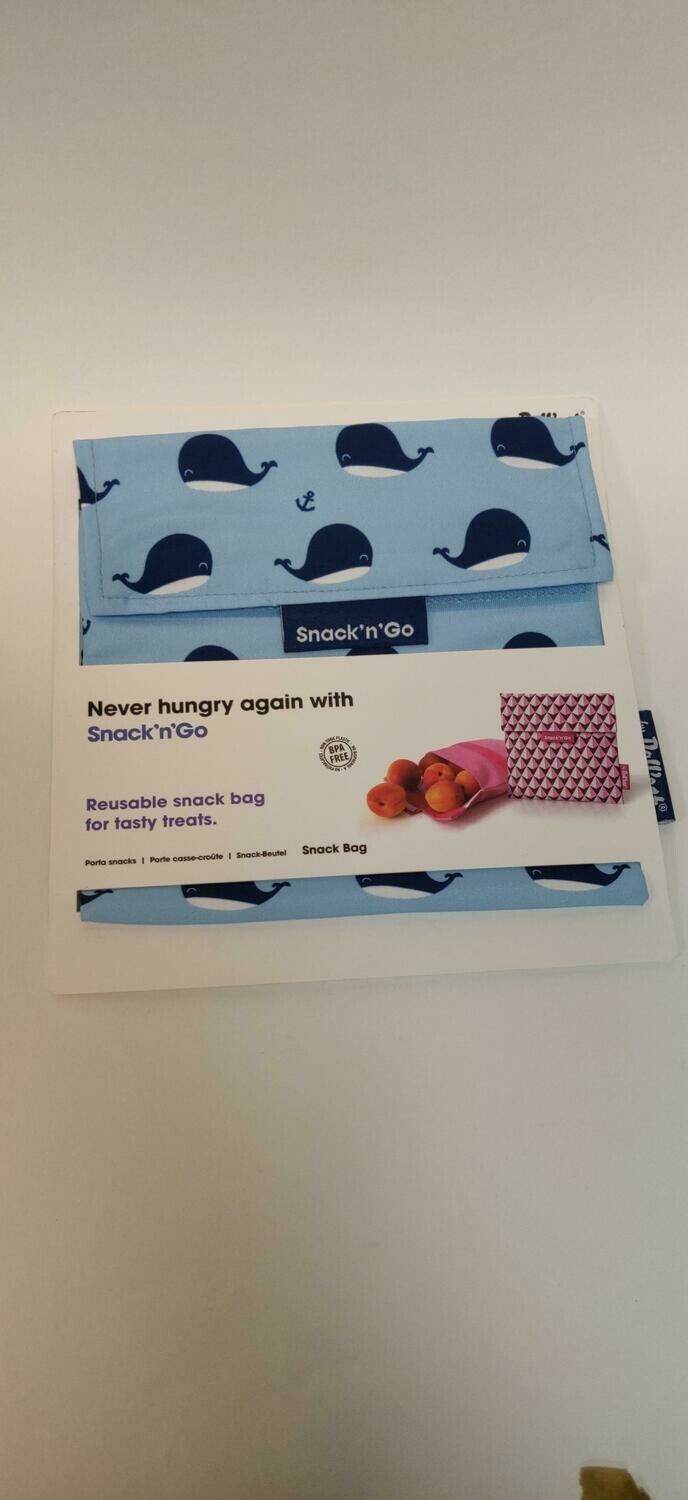 Roll'Eat Reusable snack bag whale