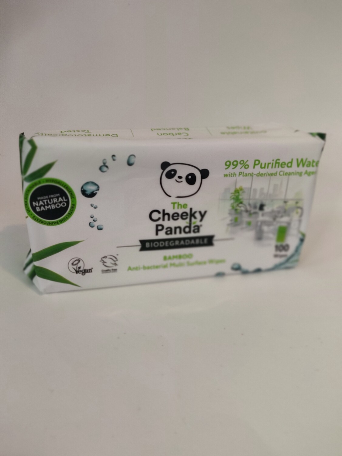Cheeky Panda Biodegradable Anti Bacterial Multi Surface wipes