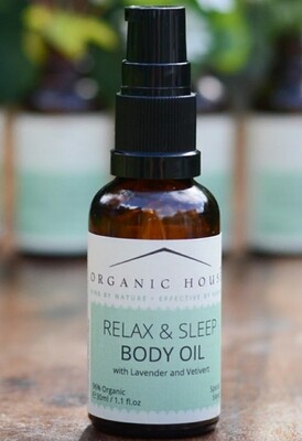 Organic House Relax & Sleep Bath & Body Oil