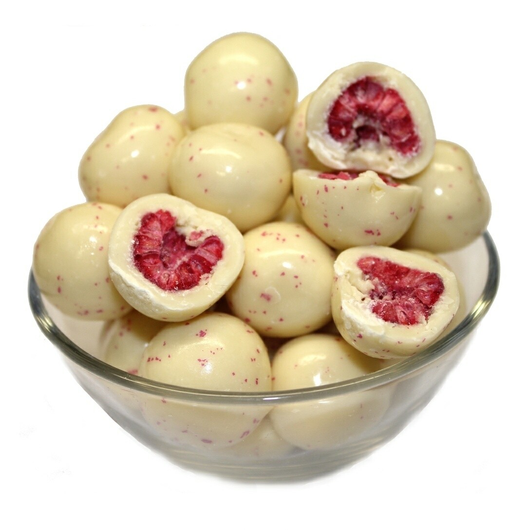 Yoghurt Covered Raspberries 100g