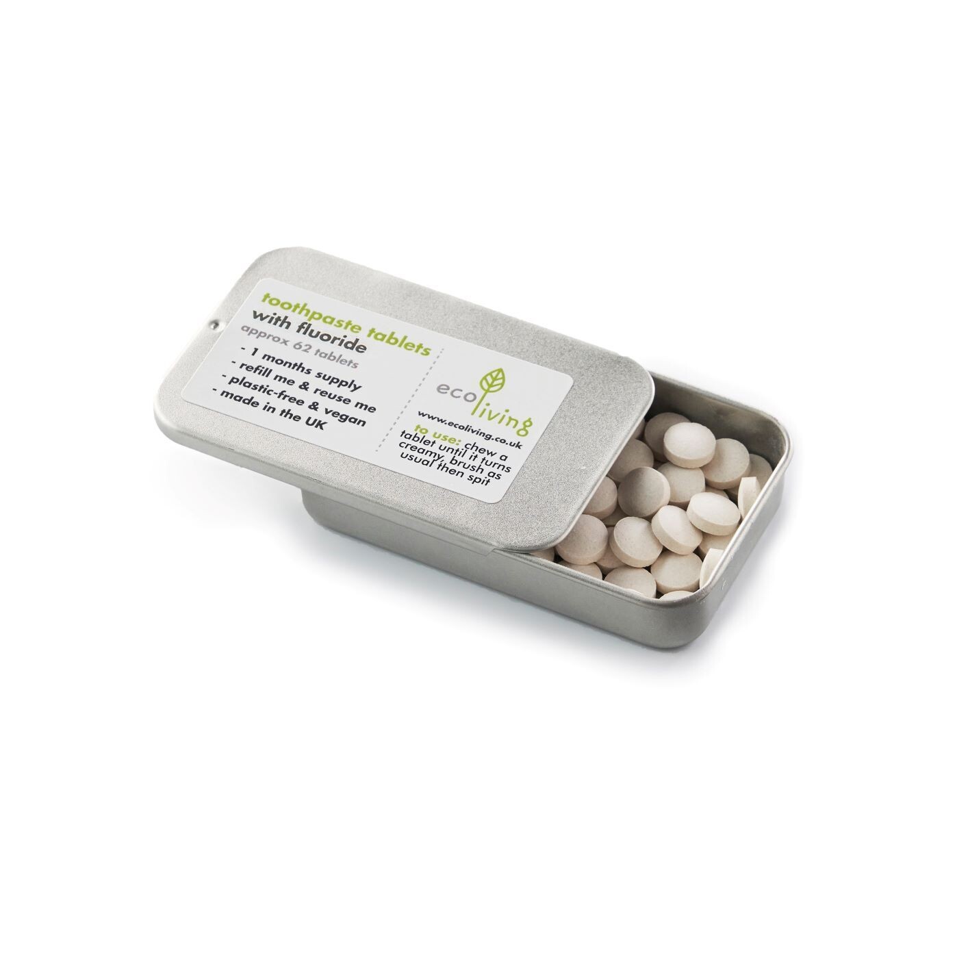 EcoLiving Tooth Tablets Loose Refill 10g