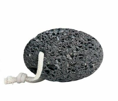 Ecobath Black Pumice Stone with Rope