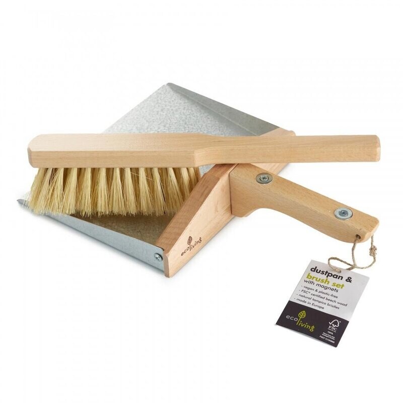 Ecoliving Dust pan &amp; Brush set with Magnets