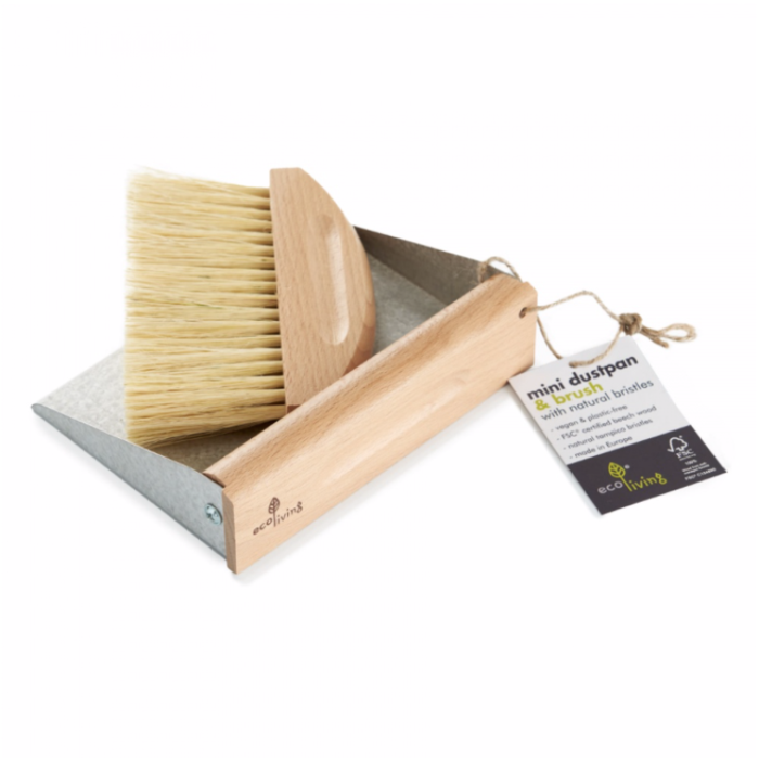 Ecoliving Mini Dust pan and Brush with Magnets